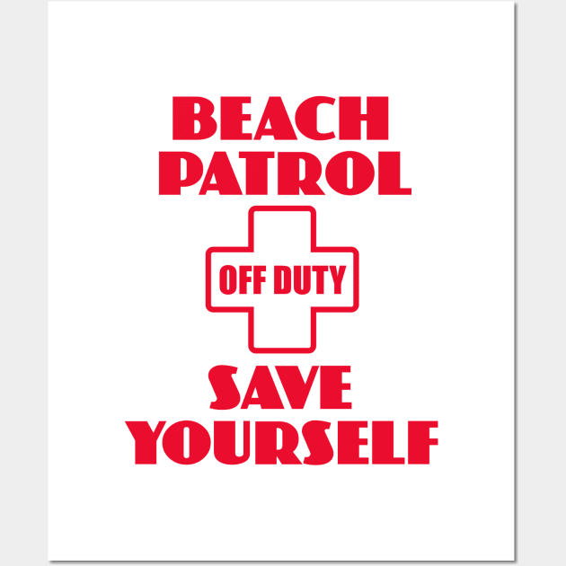 Beach Patrol Wall Art by Dale Preston Design